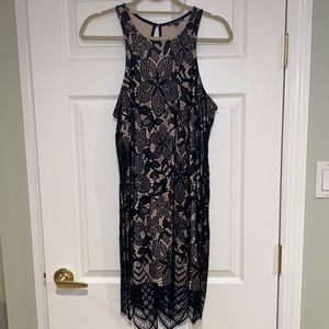 black lace dress